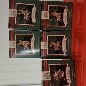 Hallmark Keepsake Ornament Santa and Reindeer set